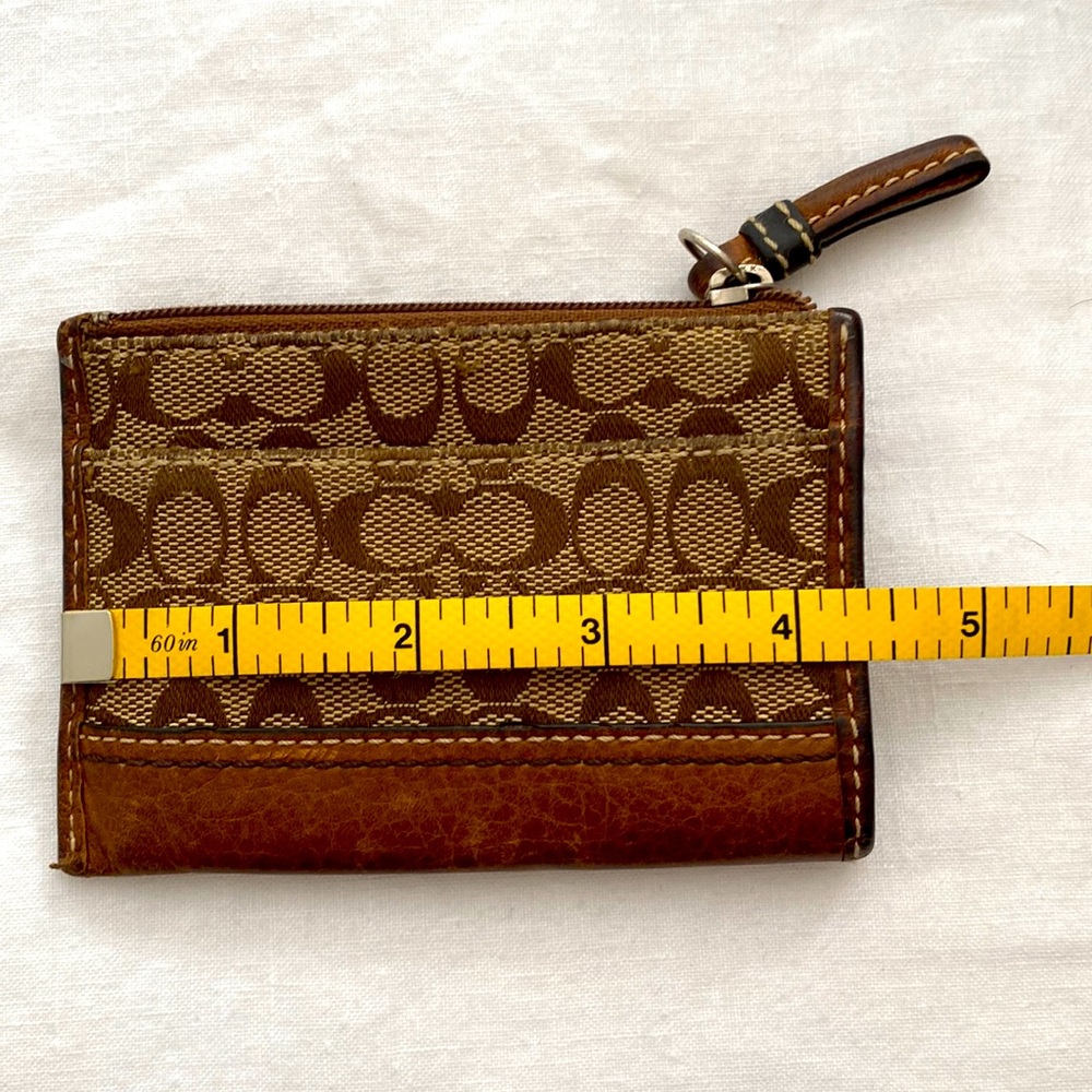 Coach small coin, card, and key purse purse